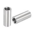 thumbnail image 1 of Unique Bargains 4Pack Round Connector Nuts, M10x35x14mm Coupling Nut Sleeve Rod Bar Stud Nut, 1 of 4