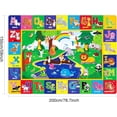 thumbnail image 4 of ABC Educational Baby Crawling Mat, Foldable Soft Non-Toxic Floor Play Mat, Extra Thick Non-Slip Washable Activity Mat for Baby, Nursery & Playroom, 78.7 X 59 IN, 4 of 5
