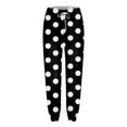 thumbnail image 4 of Youmylove Women Pants Fashion Trousers Polka Dot Printed Leggings Sports Casual Sweatpants Trend Stylish Comfy Lounge Clothes, 4 of 4