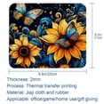 thumbnail image 5 of Sunflower Desk Pad Mousepad, Square 8.3x9.8 Inch Non-Slip Rubber Bottom Printed Desk Mat, Suitable for Office and Gaming, 5 of 6
