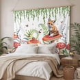 thumbnail image 3 of Pastoral Mushroom Fox Tapestry for Bedroom Wall Hanging Tapestry, Watercolor Eucalyptus Botanical Ceiling Backdrop Tapestries Poster Blanket Wall Decor for Teens Room Living Room Dorm 59" x 79", 3 of 8