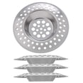 thumbnail image 1 of Filtre d'Évier, 4 Pcs en Acier Inoxydable Passoire de Sol Drain de Qualité Supérieure, 1 of 7