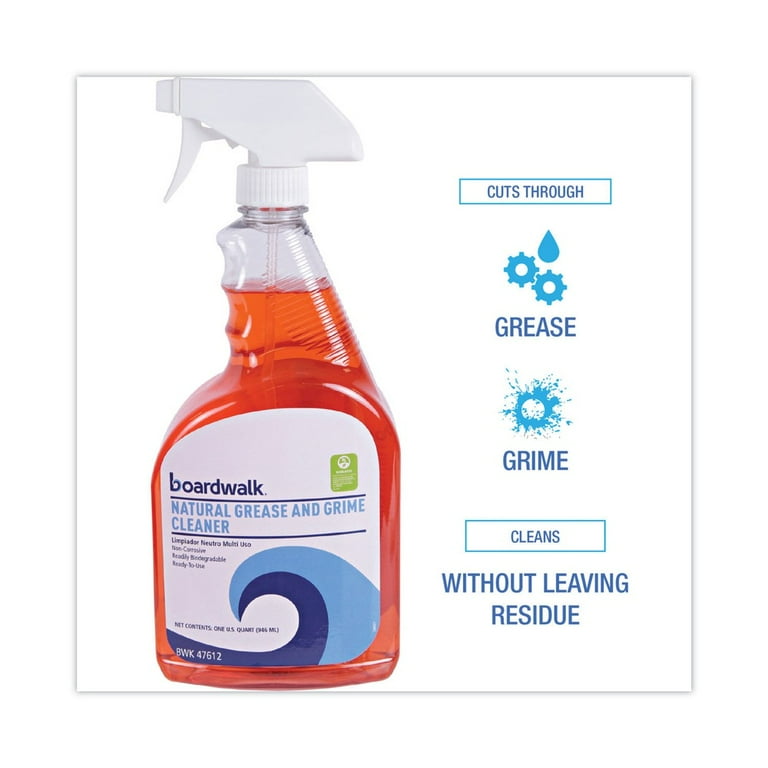 Boardwalk Green Natural Grease and Grime Cleaner, 32 oz Spray Bottle Boardwalk Green Natural Grease and Grime Cleaner, 32 oz Spray Bottle