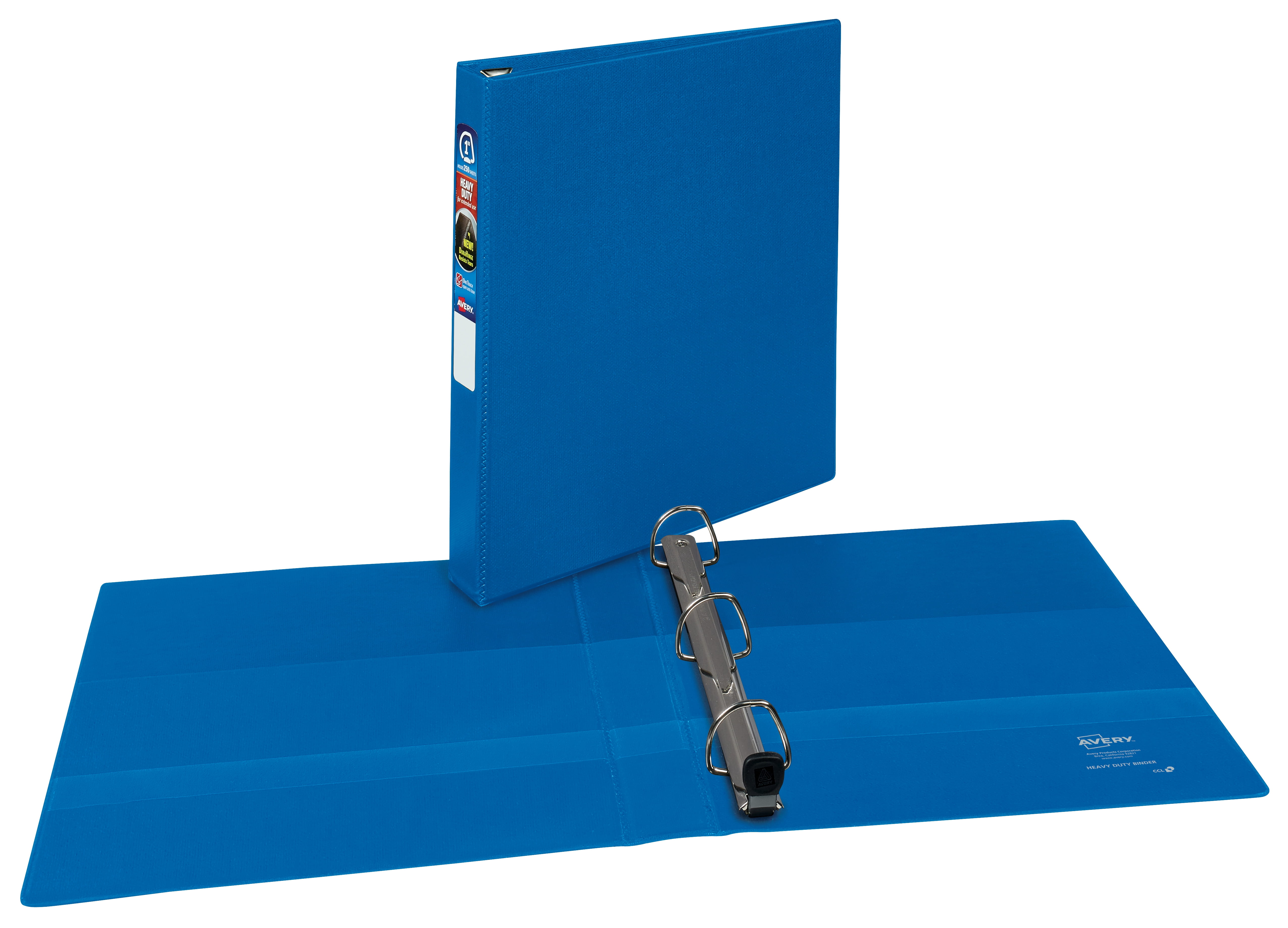 Avery 1" Heavy Duty Binder, EZD Ring, Blue, 275 Sheets