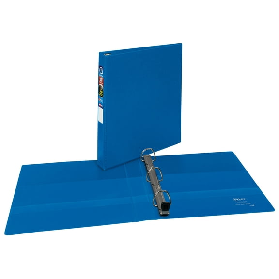 Heavy-Duty Non-View Binder With Durahinge And One Touch Ezd Rings, 3 Rings, 1" Capacity, 11 X 8.5, Blue | Bundle of 5 Each