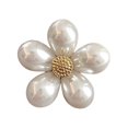 thumbnail image 2 of Soumake Chic Flower Bow Brooch Lightweight Rust-Resistant Alloy Lapel Pin Elegant Pearls Jewelry For Women Accessory, 2 of 8