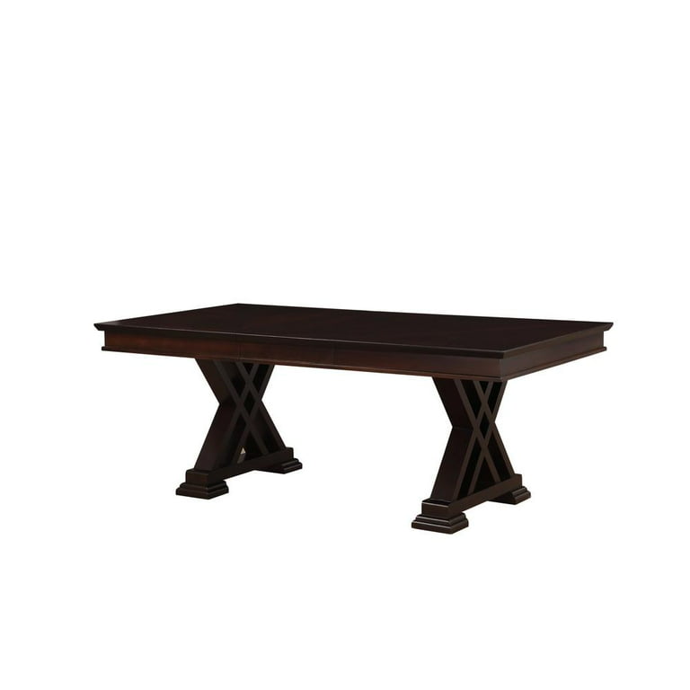 アクメACME Furniture TABLE / BLACK Acme Furniture Froja Wood Ebony Black Wood Top 59 in