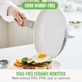 thumbnail image 2 of GreenLife Soft Grip - Juego de 16 ollas de cocina antiadherentes de cerámica suave, sin PFAS con utensilios de cocina y tapa, apto para lavaplatos, color gris pardo, 2 of 5