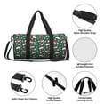 thumbnail image 4 of Balery Santa Hat Joy Green Festive Bolsa de Gimnasio para Mujeres y Hombres, Bolsa de Viaje Impermeable, Bolsa de Fin de Semana con Compartimento para Zapatos y Bolsillo Húmedo, 4 of 6