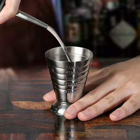 Stainless Steel Multi Level Measure Cup For Bar Craft Pourer (Best Digital Measuring Cup)