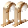 thumbnail image 3 of 2pcs Curtain Rod Bracket Heavy Duty Curtain Rod Holders Curtain Rod Brackets, 3 of 4