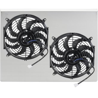 Mid Valley Advanced Products Universal Slim 7" Pull/Push Radiator Engine Bay Cooling Fan Mount Kit - BAP959019, F17502-07-BK