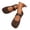 Brown, variant on Women's Mary Jane Orthopedic Shoes Round Toe Wide Width Strap Flat Heel Comfortable Casual Footwear for Daily