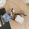 thumbnail image 6 of Mini Bag Compatible with Airpods Pro (2019),Airpods Pro 2 (2022),AirPods 3rd,2nd,1st Generation Case for Women,Cute Leather Cover with Crossbody Strap (Black), 6 of 7