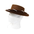 thumbnail image 4 of Brown Felt Cowboy Child Hat Woody Toy Story Cowgirl Sheriff Costume Movie Kids, 4 of 7