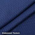 thumbnail image 5 of GlowSol Waterproof Extra Long Shower Curtain, 72"x96" Microfiber Fabric Shower Curtain with Embossed Pattern for Bathroom Hotel Quality, Navy Blue, 5 of 5