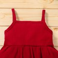 thumbnail image 2 of TheFound Kids Solid Color Sleeveless Spaghetti Strap Tops+ Floral Print Shorts, 2 of 9