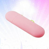 LITINKIMI Toothbrush and Toothpaste Storage Holder Pink 1Set For Portable .9X2.4X1.2In