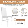 thumbnail image 6 of uhomepro 5-Piece Dining Room Table Set for 4 Person, Elegant Dining Table Set, Home Kitchen Table with 4 PU Leather Chairs and Metal Dining Room Modern Furniture, 6 of 13