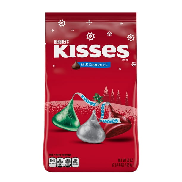 Kisses Milk Chocolate Candy, Holiday Candy Bag, 33 Oz. - Walmart.com