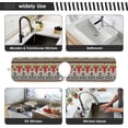 thumbnail image 6 of Coolnut 2 Pack Faucet Mat Splash Guard for Kitchen Sink,Geometric Ethnic Floral 30x5 Inch Super Absorbent Microfiber Sink Protector Mat, Kitchen Sink Mat Machine Washable Kitchen Sink Accessories, 6 of 7