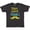 Retro Heather Black, variant on Inktastic Here Comes Trouble, Mustache - Blue Green T-Shirt
