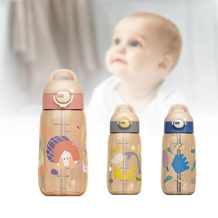 

Kids BPA-Free Water Bottle with Straw 450/550ml Baby Sippy Cups with Leak Proof Lids Thickened Carton Cute Drink Bottle