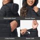 thumbnail image 5 of Chaqueta acolchada ROYAL MATRIX para mujer talla grande con capucha negra 2X, 5 of 7