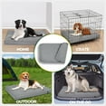 thumbnail image 5 of Housse de Lit pour Chien de Remplacement Lavable, Facile à Nettoyer, Résistante aux Poils d'Animaux, Oxford Robuste, Fermeture Éclair, Utilisation Intérieure/extérieure, Convient à une Cage de Chien de 38 Pouces - 36"x 23"x 3.5 Pouces - Gris (Housse Unique), 5 of 5