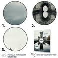 thumbnail image 3 of Designart "Castles Minimalist III" Cityscapes Floater Framed Wall Decor, 3 of 7