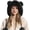 Black, variant on Winter Knitted Beanie with Pompom for Women Fluffy Fur Hat Fuzzy Skull Cap Warm Ear Flaps Ski Snow Hat Cute