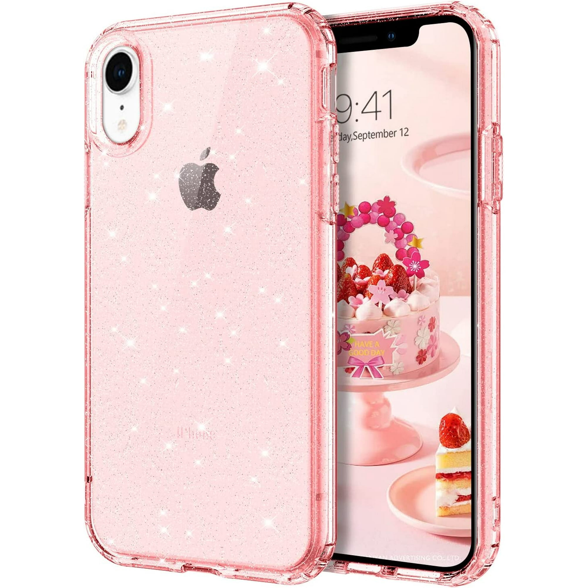 DOMAVER iPhone XR Case Clear Crystal Glitter Sparkle Bling iPhone