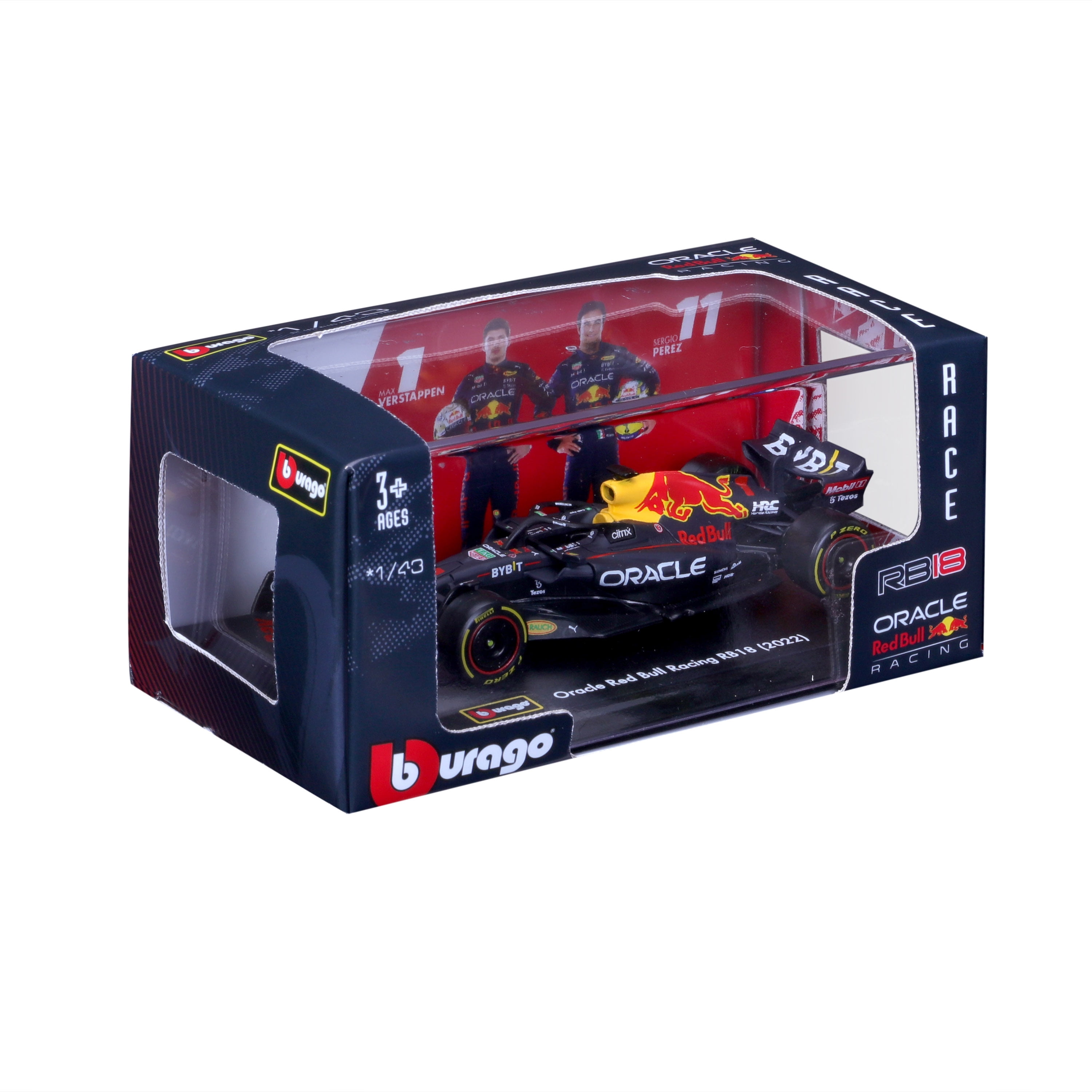 Bburago 1:43 Scale Formula Racing Play Vehicle Race Car 1 Piece in a Display Case of Assorted Formula Teams (Styles May Vary)