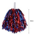 thumbnail image 6 of sunsanly 2Pcs Cheerleader Pom Poms Metallic Foil Cheerleader Pom Poms Hand Flowers with Handle for Sports Competitions Celebrations, 6 of 8