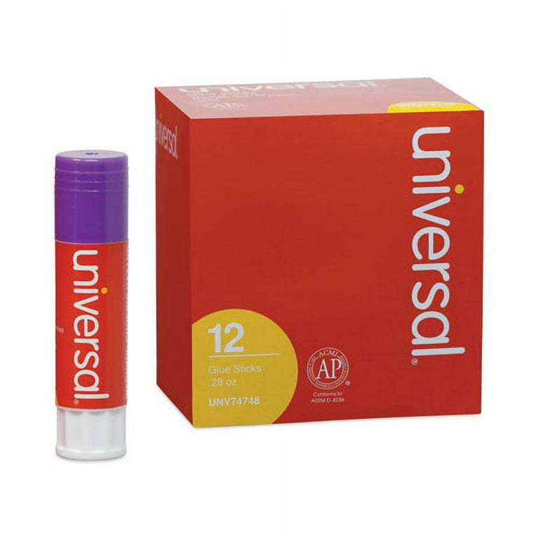 Glue Stick, 0.28 oz, Applies Purple, Dries Clear, 12/Pack Glue Stick, 0.28 oz, Applies Purple, Dries Clear, 12/Pack