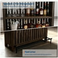 thumbnail image 7 of 63 Inch Home Bar Table with 2-Tier Storage & Footrest, Mini Coffee Bar Pub Table, Kitchen Island for Dining Room, Bistro, Living Room, 7 of 7