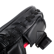 UFC Long Curved Focus Mitts - Black/Red - Lightweight, Ergonomic Punch Mitts for Boxing, MMA, Kickboxing Coaching