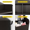 thumbnail image 4 of Yeshouse organizador de juguetes y estantería infantil de 76 cm, 3 niveles, librería de madera con amplio estante superior, ideal para dormitorios, salas de juegos o guarderías, 4 of 8