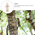 thumbnail image 3 of Miangastore Hanging Bird Feeder Craft Wooden 1Pcs 7.8x4.7In, 3 of 9