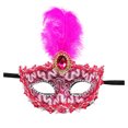 thumbnail image 1 of WEAIXIMIUNG Carnaval Femmes Maquillage Danse Protection Visage Peint avec Poudre d'Or Demi-Visage Fête Protection Visage, 1 of 3