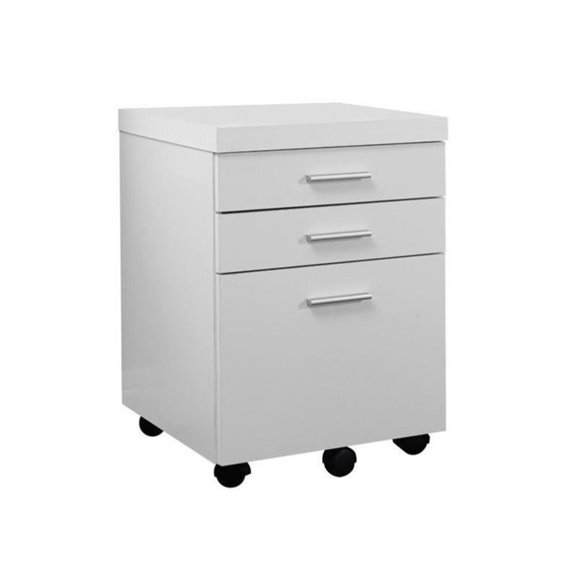 Scranton & Co File Cabinet with Three Drawers in White