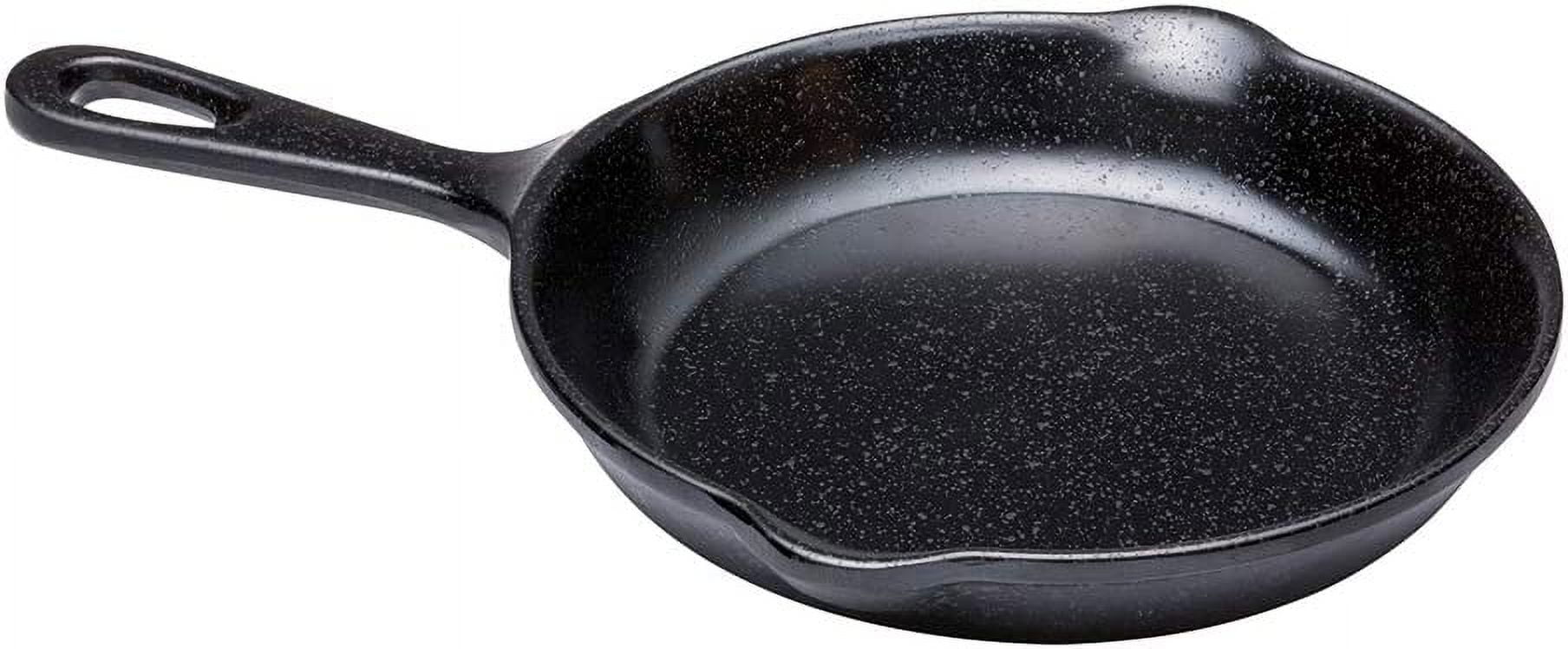 American Metalcraft MB93 82 oz. Black Round Faux Cast Iron Melamine Serving  Bowl with Handles