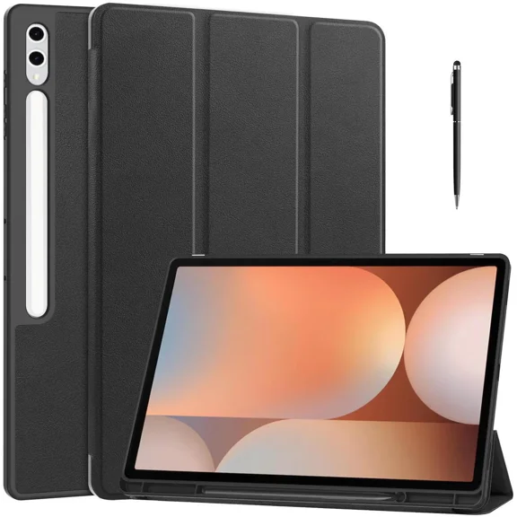 Case for Samsung Galaxy Tab S10 Ultra 2024/ S9 Ultra 2023/ S8 Ultra 2022 14.6 Inch, Slim Smart Stand Cover Protective Cover with Pencil Holder, Stand, Universal Stylus Pen