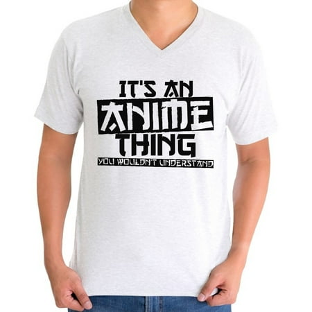 Awkward Styles Men's It's An Anime Thing You Wouldn't Understand Graphic V-neck T-shirt