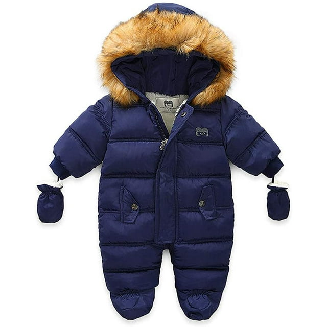 Traje de nieve de invierno para bebé, mono, prendas de vestir, con capucha, Footie para niños pequeños Xemadio CJWUS-6224