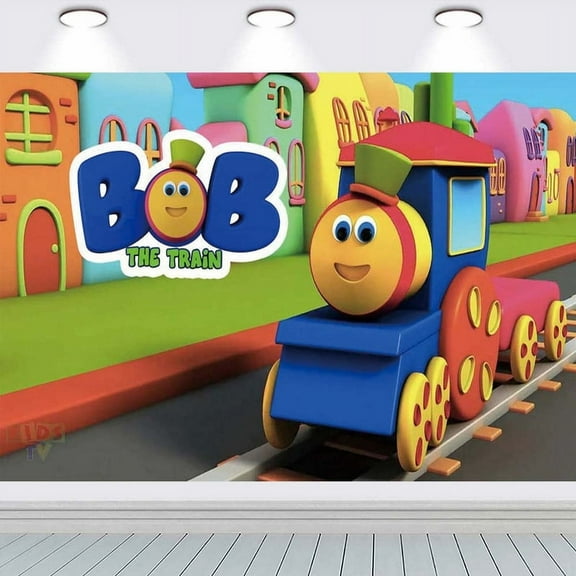 Bob the Train Taspestry Poster Banner Backdrop Background Wall Decor Party Supplies
