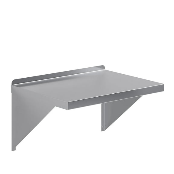 AmGood 18" Width x 24" Length | Stainless Steel Wall Shelf | Square Edge | Metal Shelving | Heavy Duty | Commercial Grade | Wall Mount | NSF Certified