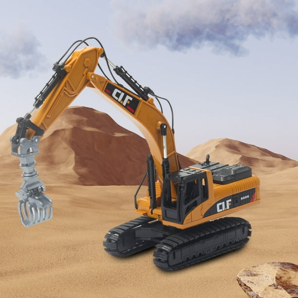 Set De 3 Juguetes De Excavadora Y Volquete Para Arena – Vehículos De Construcción Mini De Plástico Para Niños, Caja De Arena Y Playa