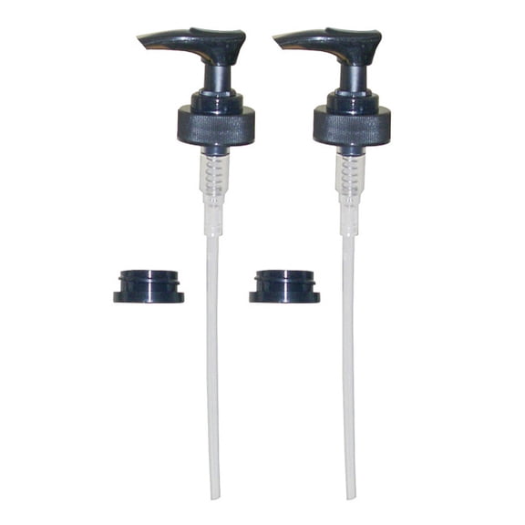 National Artcraft Black Soap Dispenser Pump Fits Threaded or Smooth Containers (Pkg/2)