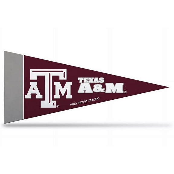 8 Pack Texas A & M NCAA Mini Pennants, 4" x 9" - Licensed By Rico